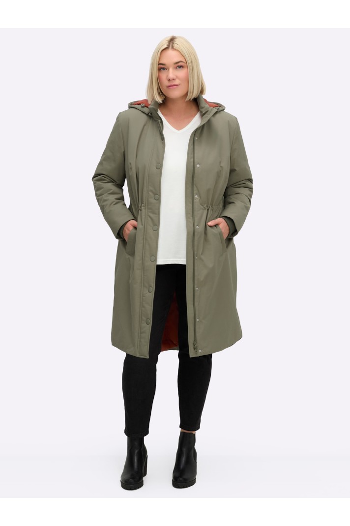 Kurzer Trenchcoat BASLER grau online kaufen bei Wundercurves