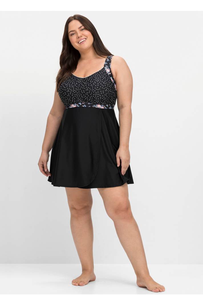 Hilor Damen Tankini-Top Mit Bügel – Schlankmachendes Bade-Oberteil Mit Bauchkontrolle Für Große Brüste