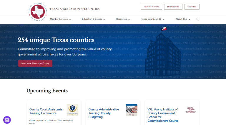 Texas Association of Counties website