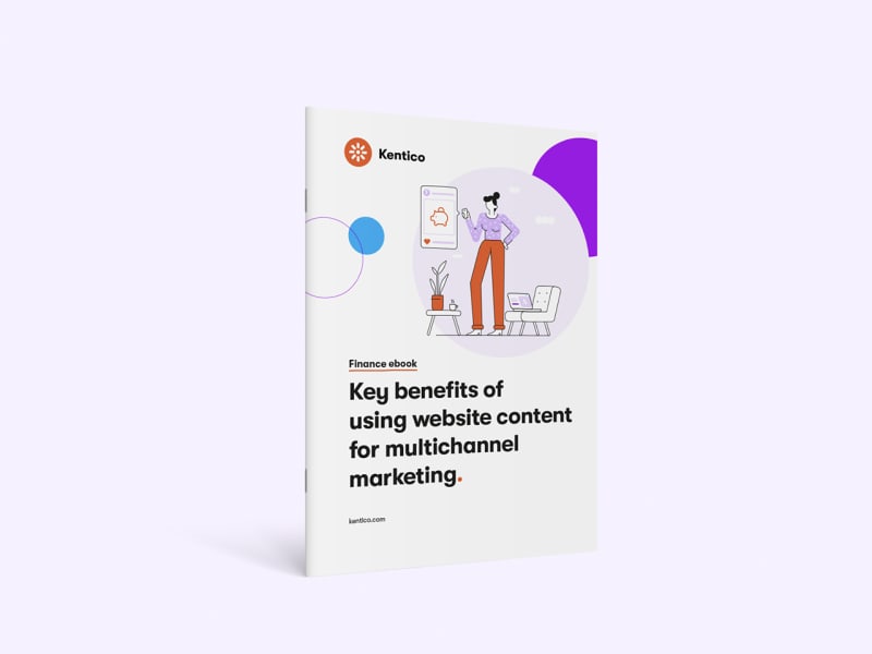 Key benefits of using website content for multichannel marketing - ebook mockup
