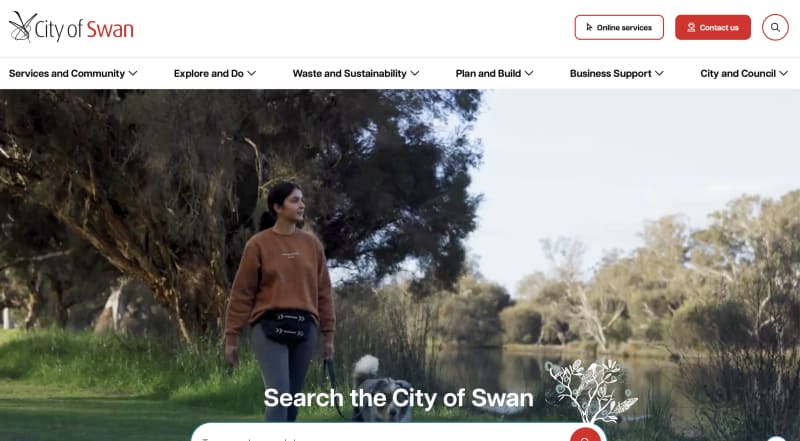 City of Swan homepage