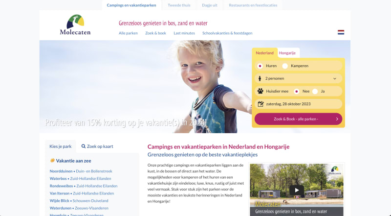 Molecaten homepage