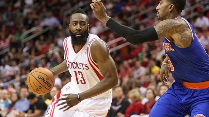 James Harden Dunks On Aron Baynes And Rockets Bench Loves It