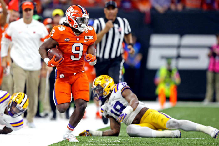San Francisco 49ers: Travis Etienne, RB, Clemson