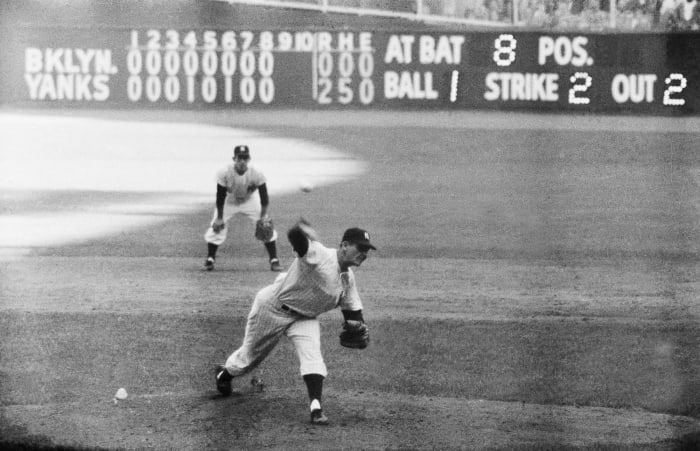 1956: Juego 5 - Yankees de Nueva York 2, Dodgers de Brooklyn 0